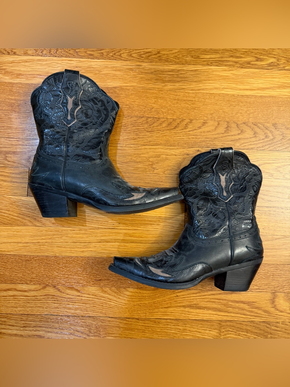 Ariat Dahlia Black Leather Western Boots (Style 10011914) - US Size 8 (EUR 38.5) - Picture 12 of 12